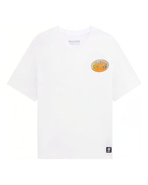 Li-ning White Badfive Graphic T-shirt for men