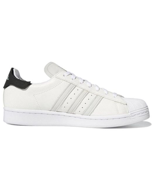Adidas White Originals Superstar Shoes for men