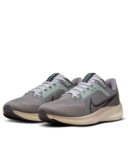 Nike Gray Air Zoom Pegasus 40 'Light Iron Ore' for men