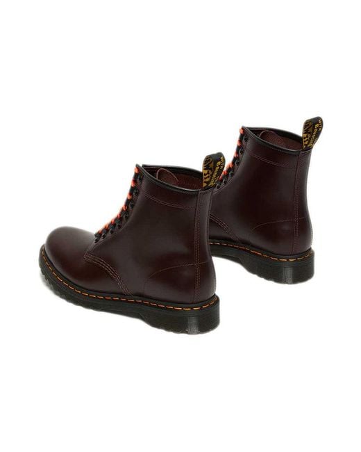 Dr. Martens 10 Ben Smooth Martin Boots Brown/red