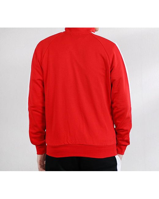PUMA Red Iconic Minimalistic Casual Stand Collar Jacket for men