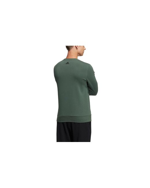 Adidas Green Fi Swt Ft Bos Casual Sports Round Neck Pullover for men