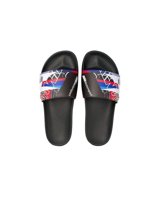 PUMA Blue Bmw Motorsport X Leadcat Slide 'Graphic for men