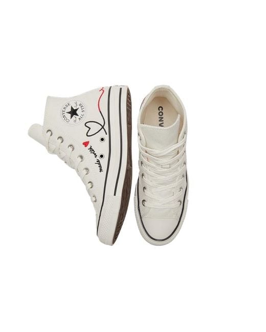 Converse White Chuck Taylor All Star High 'Made With Love for men