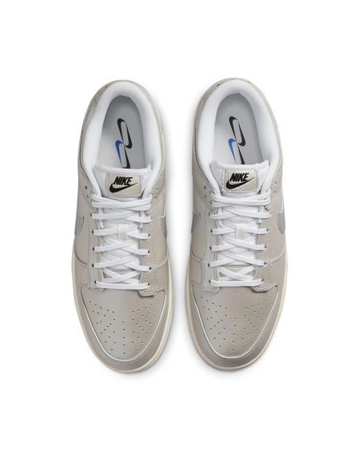 Nike Gray Dunk Low Se 'Metallic' for men