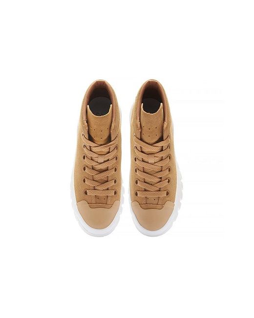 Li-ning Brown Leather Boot 'Khaki' for men