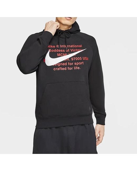 Nike Blue Sportswear Swoosh French Terry Pullover for men