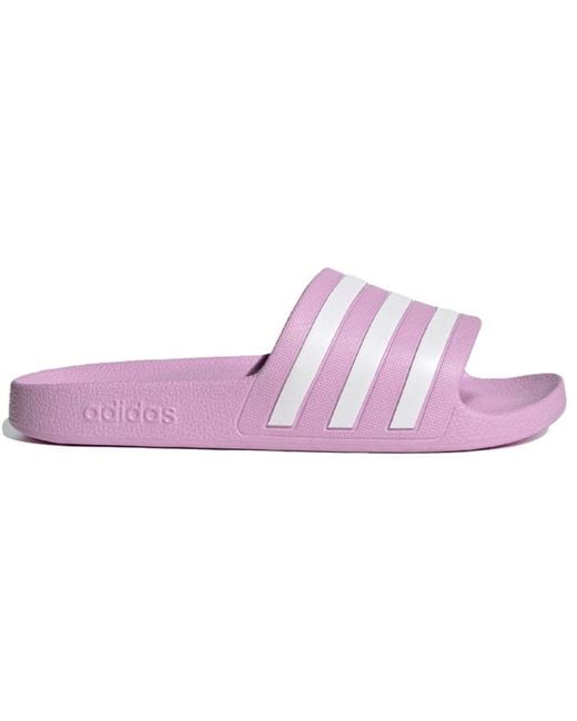 Adidas Purple (Wmns) Adilette Adilette Aqua Slide 'Clear Lilac'