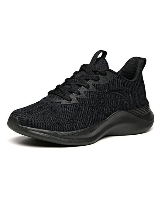 Anta Black Running Series Sneakers Shock-Absorbing' for men