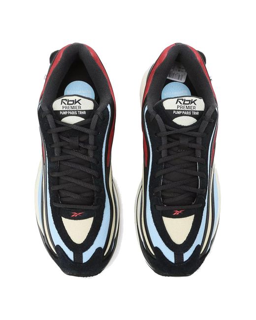 Reebok Blue Premier Pump Paris Trainer 'Crimson Mist' for men