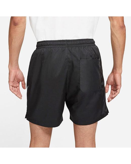 Nike Black Casual Sports Large Logo Woven Sports Shorts for men