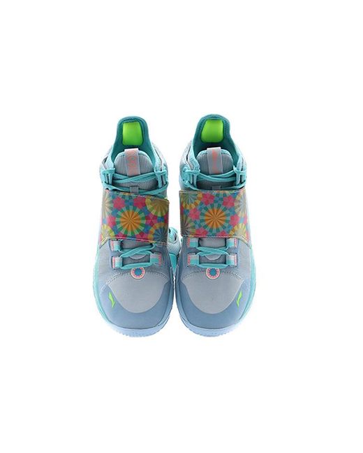 Li-ning Blue 9 C.J. Mccollum Basketball Shoes 'Sky Multi-Color' for men