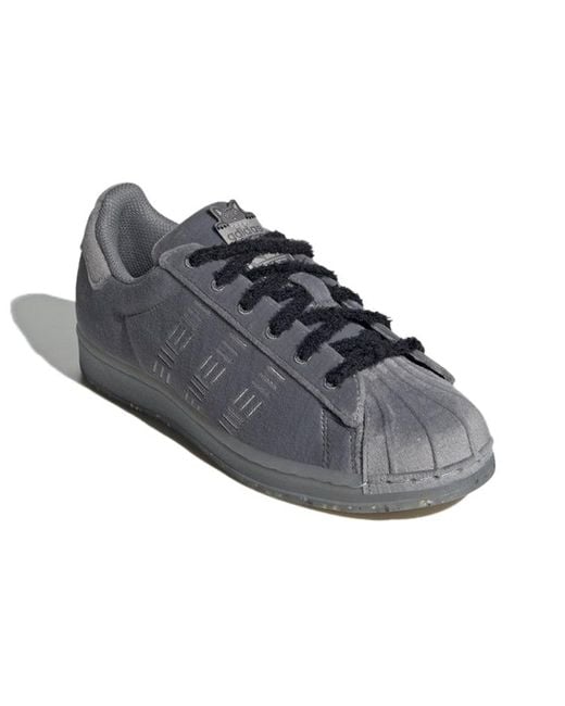 Adidas Gray Superstar Sneakers Grey for men