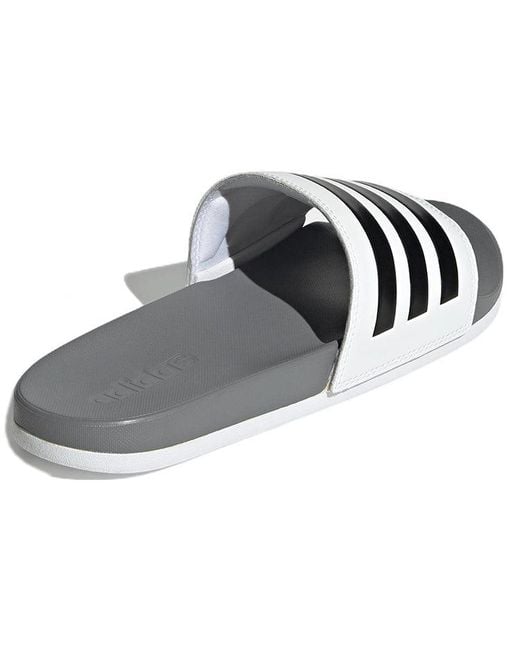 Adidas White Adilette Comfort Slide