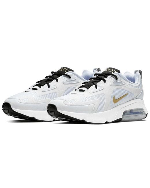 Nike White Air Max 200 Shoe