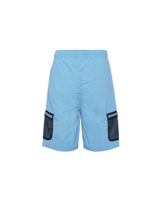 Adidas Blue Originals Adv Wvn Shorts Multiple Pockets Outdoor Sports for men