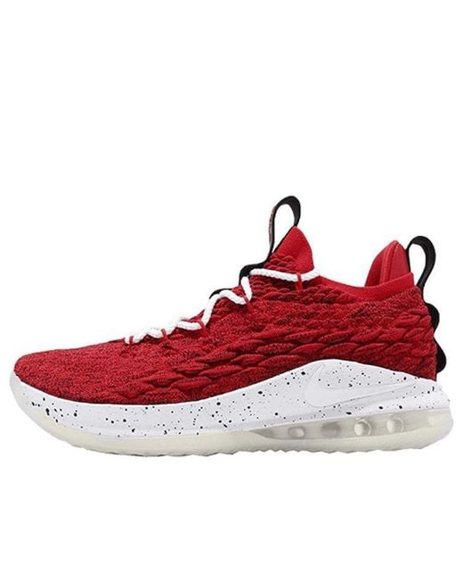 Nike Red Lebron 15 Low Ep 'University' for men