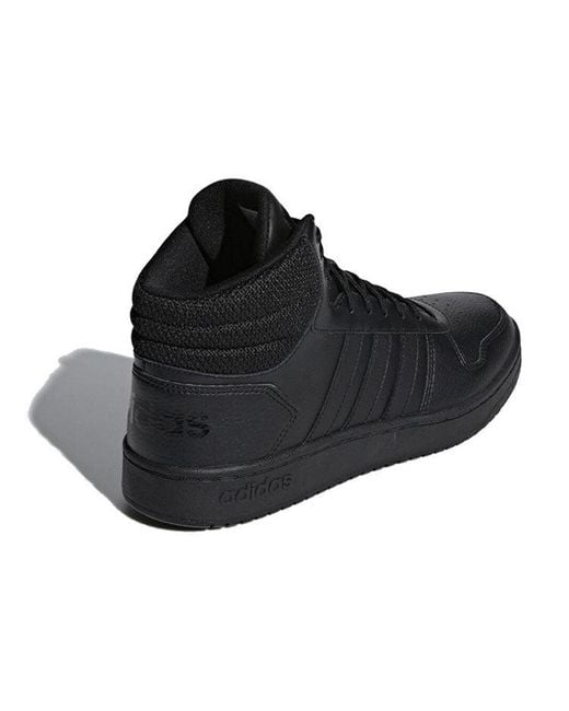 Adidas Black Hoops 2.0 Mid for men