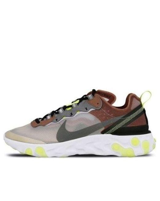 Nike Brown React Element 87 'Desert Sand' for men