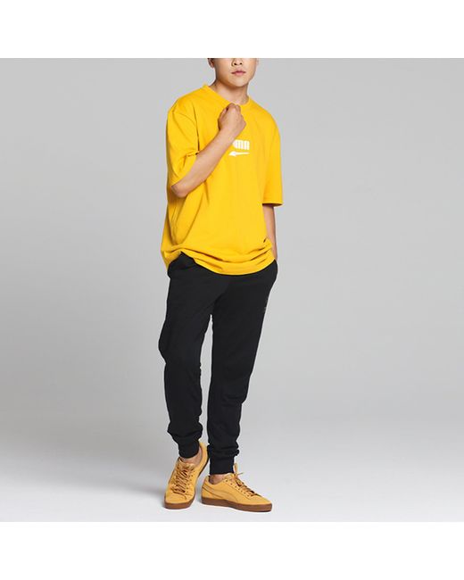 PUMA Black Essentials Metallic Pants for men