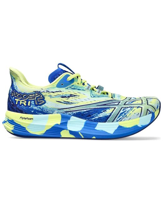 Asics Blue Noosa Tri 15 (Waterscape/Electric Lime) Shoes for men