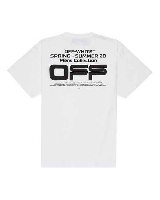Off-White c/o Virgil Abloh White Off- Ss20 Wavy Line Short Sleeve Oversize for men