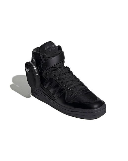 Adidas Black Prada X Originals Forum High Sneakers