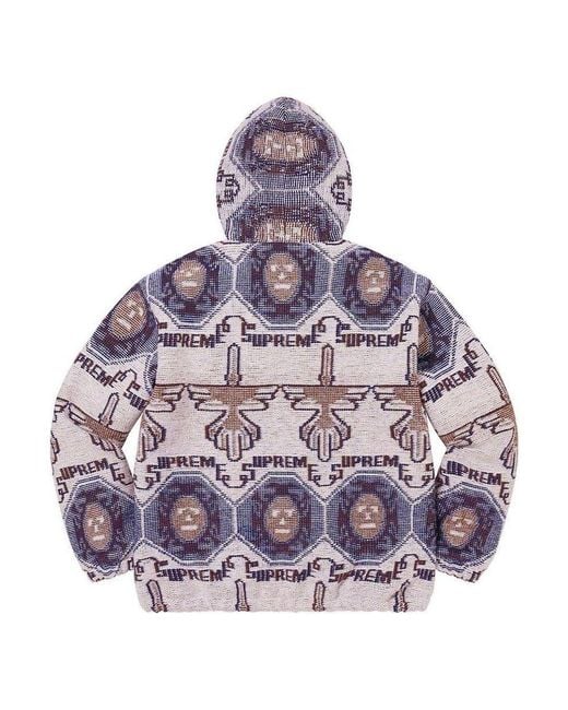 Supreme Purple Woven Hooded Jacket for men