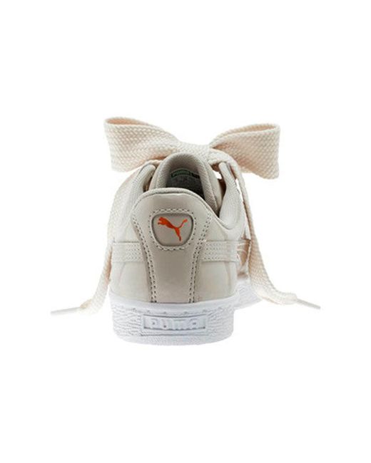 PUMA Gray (Wmns) Basket Heart Patent