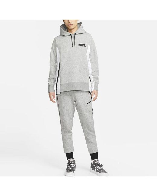 Nike Gray X Sacai Crossover Knit Bundle Feet Sports Pants for men