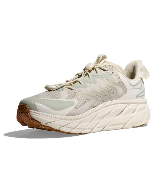 Hoka One One White Satisfy Clifton Ls Rubber-trimmed Mesh Sneakers for men