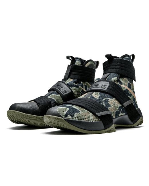 Nike Black Lebron Zoom Soldier 10 'Army Camo' for men