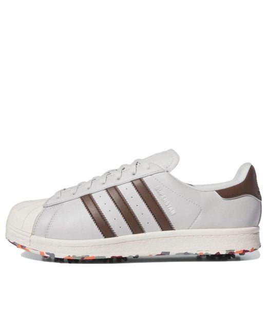 Adidas White Originals Superstar Golf Shoes One Off' for men
