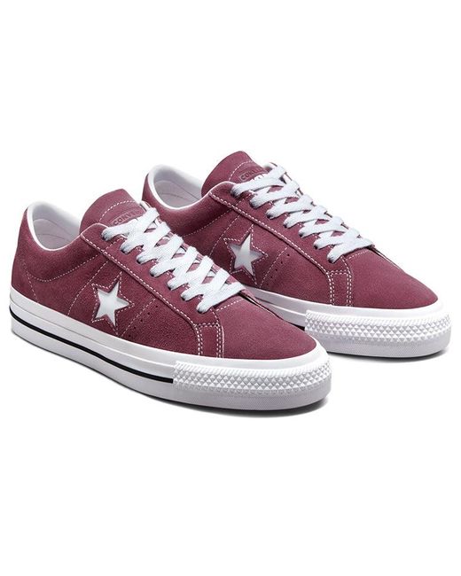 Converse Purple One Star Pro Low-Top Sneakers for men