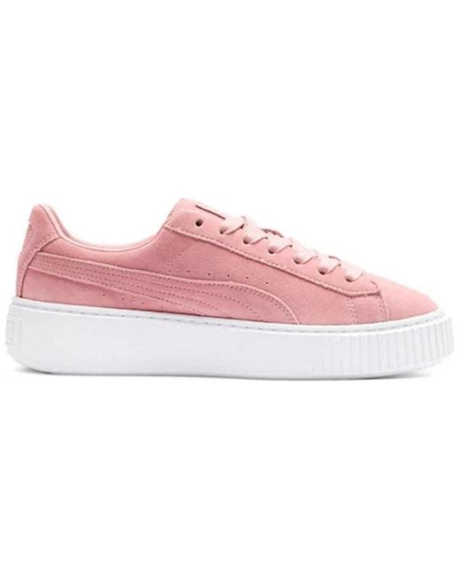PUMA Pink (Wmns) Suede Platform