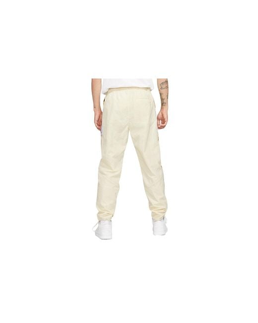 Nike Yellow Flight Contrasting Colors Breathable Drawstring Sports Pants for men