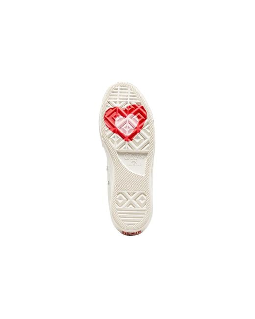 Converse White (Wmns) Chuck Taylor All Star Lift Platform Y2K Heart High Top Fever Dream'