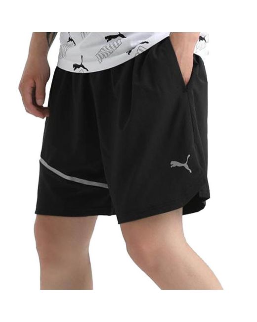 PUMA Black Lite Woven 7" Running Shorts for men
