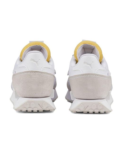PUMA White Future Rider Play On Nimbus Cloud' for men