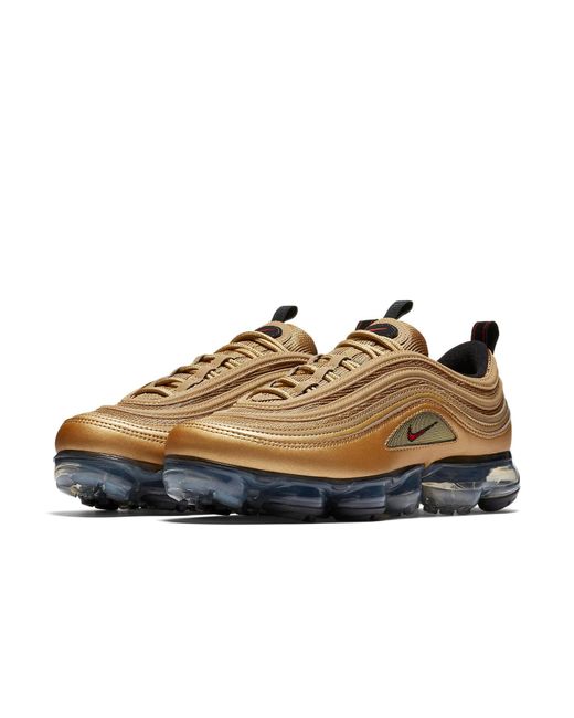Nike Brown Air Vapormax 97 'metallic Gold' for men