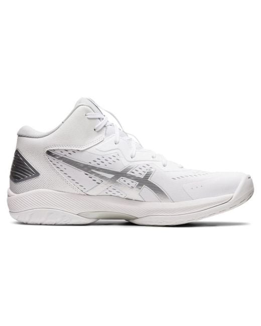 Asics White Gel-Hoop V15 Basketball Shoes Pure' for men