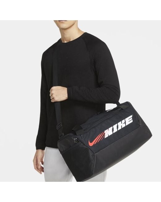 Nike Black Brasilia Training Duffle Bag for men