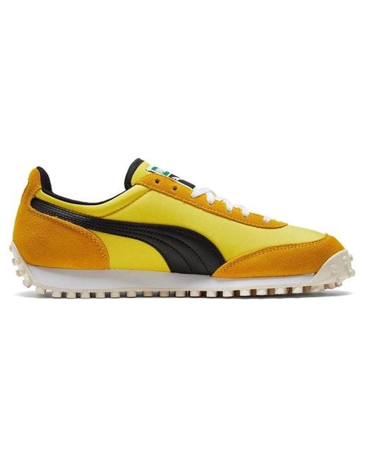 PUMA Yellow Fast Rider Low Top Running Shoes for men