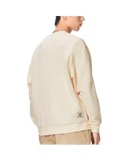 Li-ning White Lifestyle Plain Pullover 'Cream'