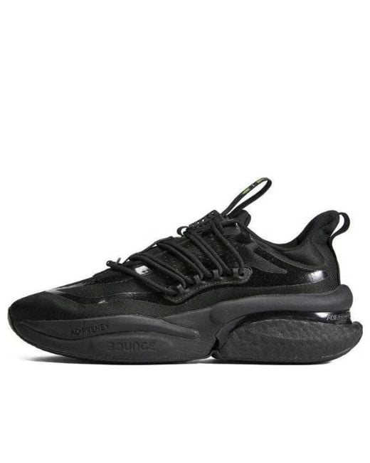 Adidas Black Alphaboost Running Shoes 'Core' for men