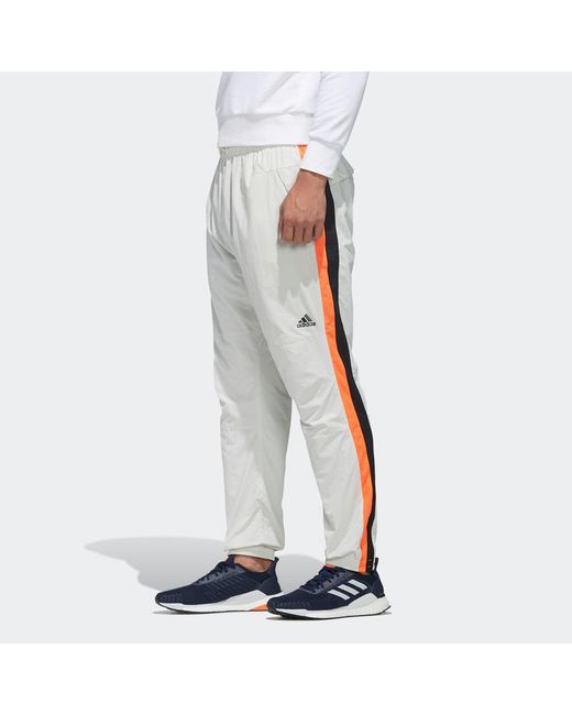 Adidas Gray M Mh Cb Pnt Stripe Loose Sports Pants for men
