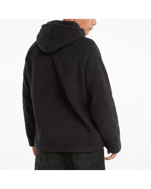 PUMA Black Classics Sherpa Hoodie for men