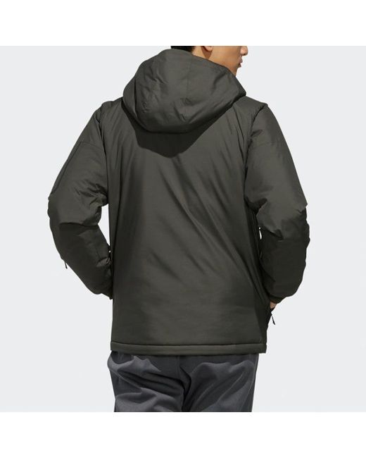 Adidas Gray Xplr Ins Jacket Outdoor Sports Waterproof Hooded Jacket for men