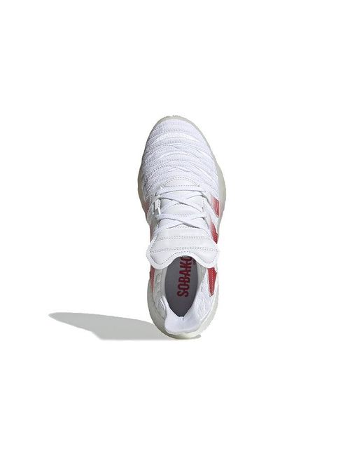 Adidas White Sobakov 2.0 Scarlet' for men