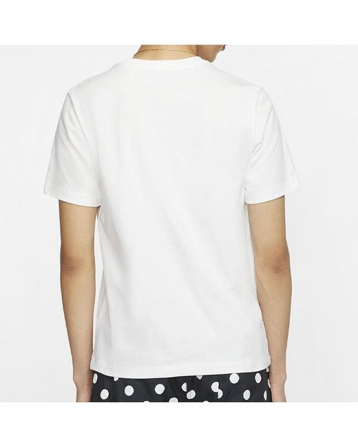 Nike White Sportswear Athleisure Casual Sports Short Sleeve for men